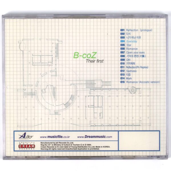 IMG_4312 B-coZ - Their First CD Album K-Pop 2000