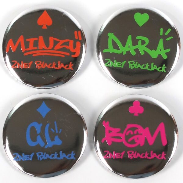 IMG_4554 2NE1 3rd Blackjack Fanclub Set Mousepad Button Pin