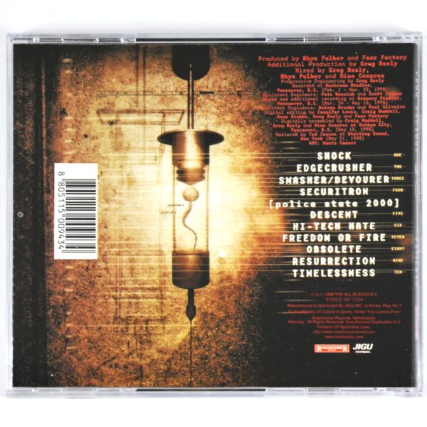 Fear Factory - Obsolete Korean CD Album Korea Metal