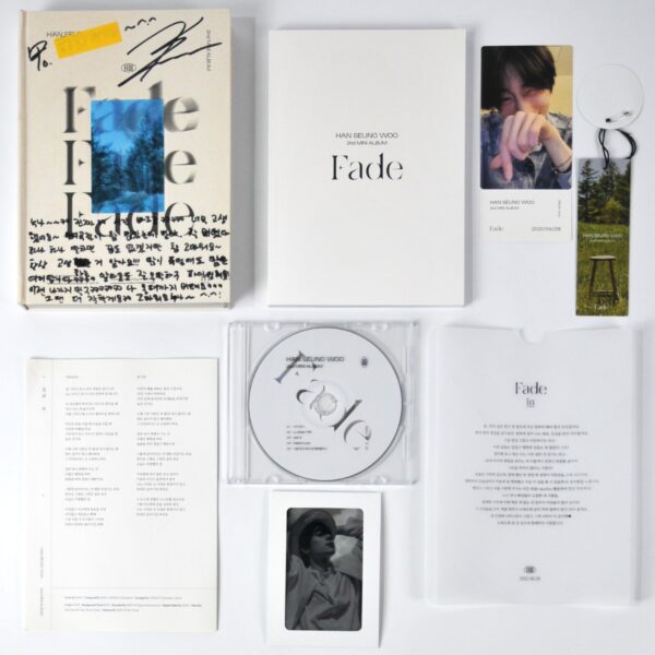 Han Seung Woo - Fade [White] Signed CD Mini Album Promo 2021 Victon Seungwoo