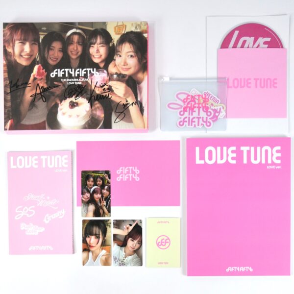Fifty Fifty - Love Tune [Love Ver.] Signed Autographed Album CD Promo