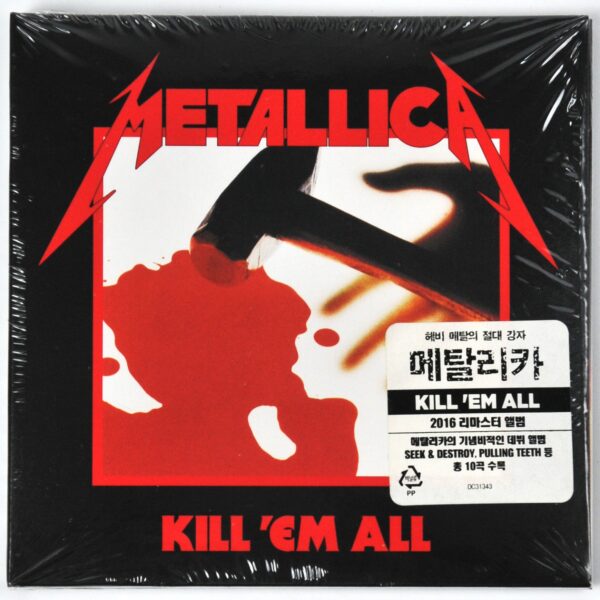 Metallica - Kill 'Em All Korean CD Album Sealed 2016 Remastered Digipak Korea