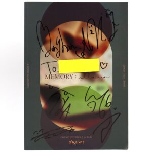 Onewe - Memory: Illusion Signed Autographed CD Album Promo 2020
