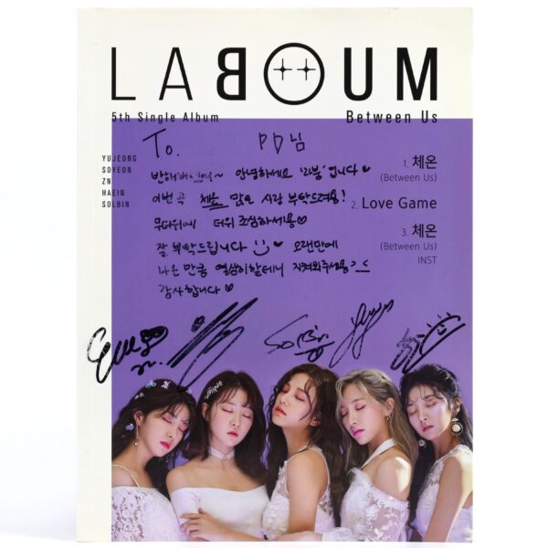 Laboum - Between Us Signed + Message CD Single Album Promo K-Pop 2018