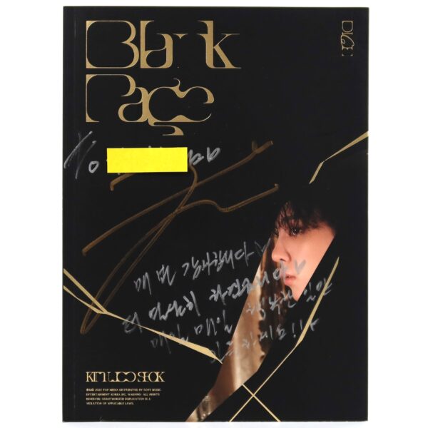 Kim Woo Seok - Blank Page Signed Autographed CD Album Promo 2023 X1 Up10tion