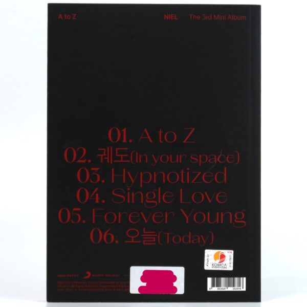 IMG_7882 Niel - A to Z Signed Autographed Album Promo CD 2022 K-Pop Teen Top