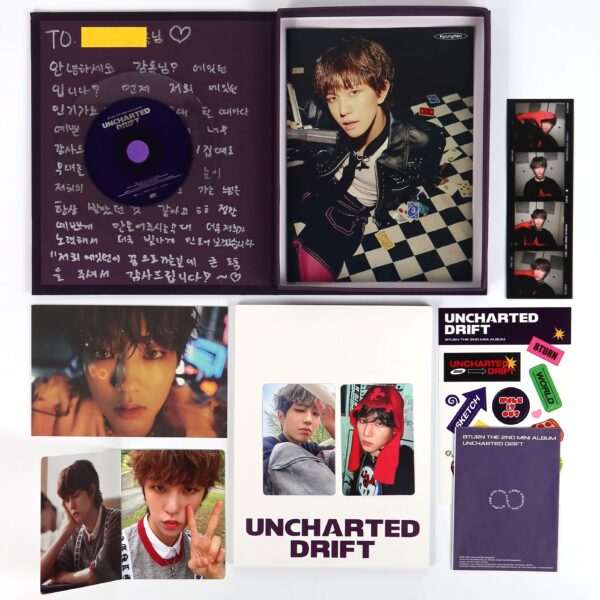 8Turn - Uncharted Drift [Drift Ver.] Signed Autographed Album Promo CD 2023