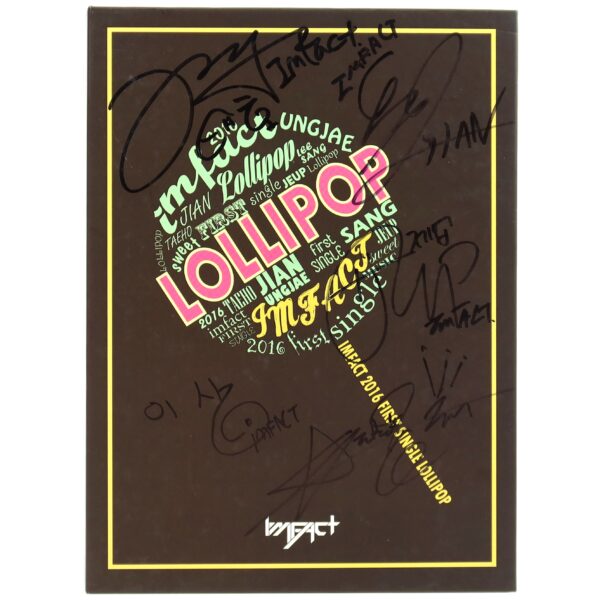 IMG_7928 Imfact - Lollipop Signed Autographed CD Single Album Promo 2016 K-Pop