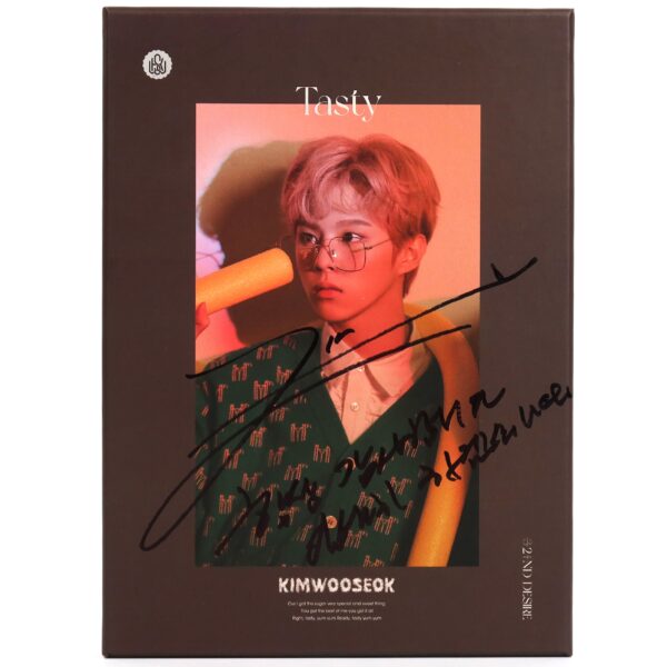 IMG_8246 Kim Woo Seok - Tasty Signed Autographed CD Album Promo 2021 X1 Up10tion