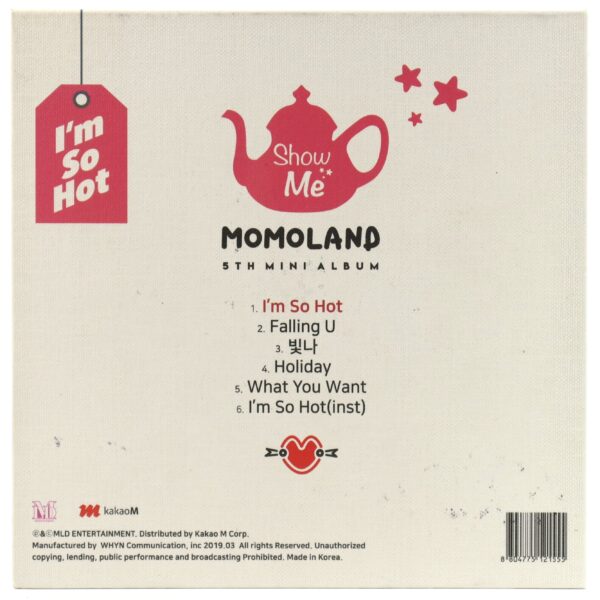 IMG_8331 Momoland - Show Me Signed + Message CD Promo Album K-Pop 2019 I'm So Hot