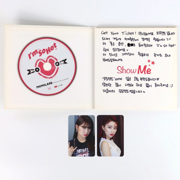 IMG_8337 Momoland - Show Me Signed + Message CD Promo Album K-Pop 2019 I'm So Hot