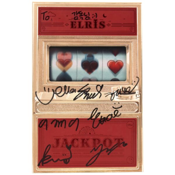 Elris - Jackpot [Red Ver.] Signed Autographed CD Mini Album Promo K-Pop Alice