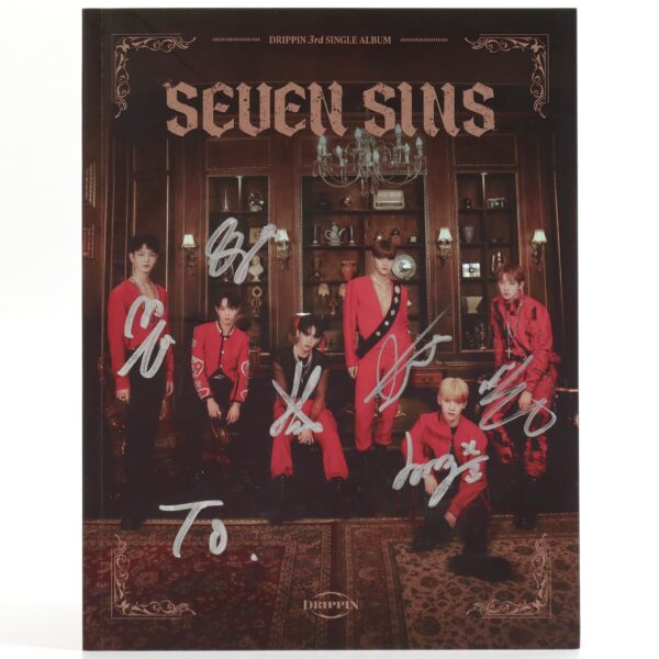 Drippin - Seven Sins Signed + Message CD Single Album Promo K-Pop 2023