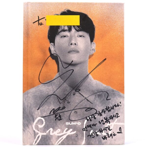 IMG_9956 Suho - Grey Suit Signed + Message CD 2nd Mini Album Promo 2022 K-Pop Exo