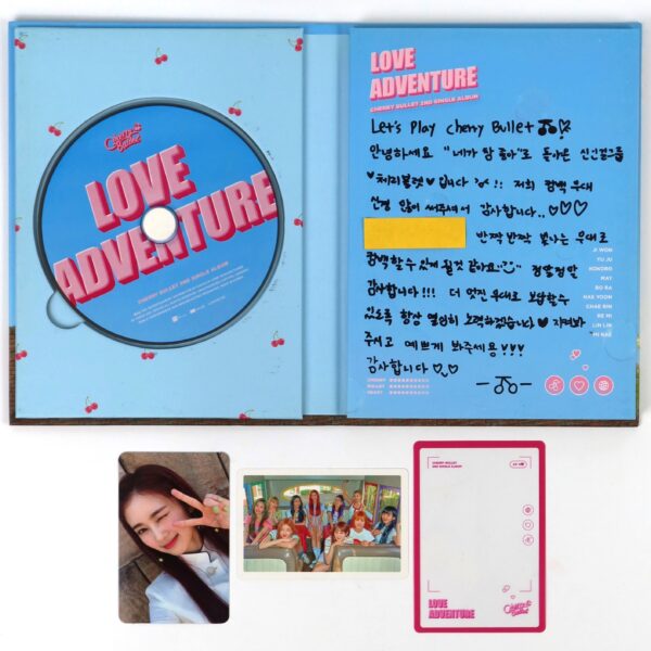Cherry Bullet - Love Adventure Signed Autographed + Message CD Album Promo 2019