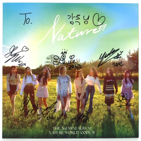 Nature - Nature World: Code W Signed + Message CD Album Promo 2022