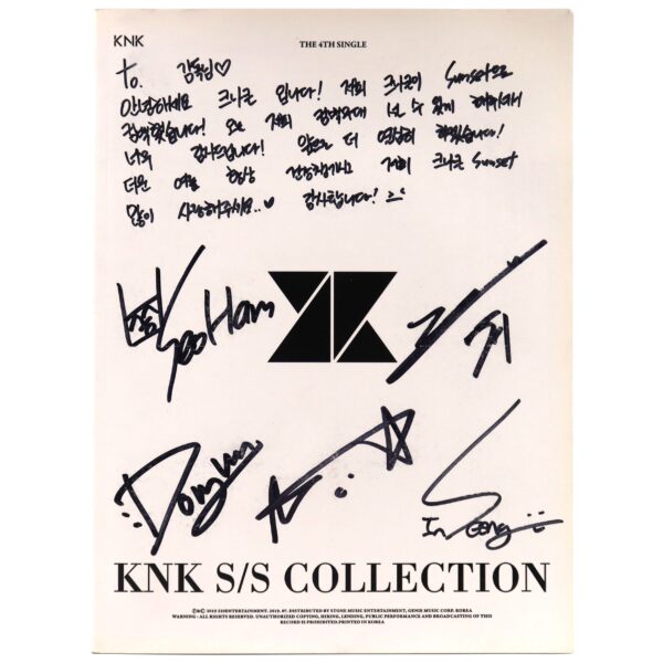 KNK - S/S Collection Signed Autographed CD Single Album Promo 2019