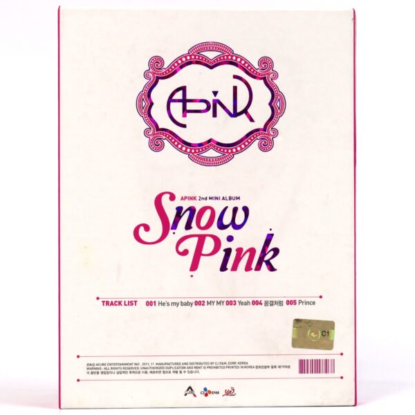 Apink - Snow Pink Mini Album CD No Photocard K-Pop 2011