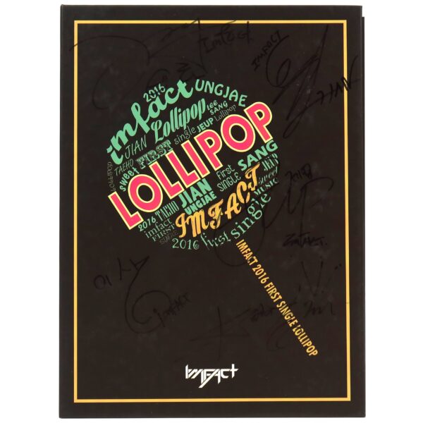 Imfact - Lollipop Signed + Message CD Single Album Promo 2016 K-Pop