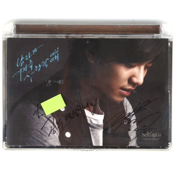 IMG_0041 Lee Seung Gi - When A Man Loves A Woman Vol. 2 Signed Album CD K-Pop 2008 2