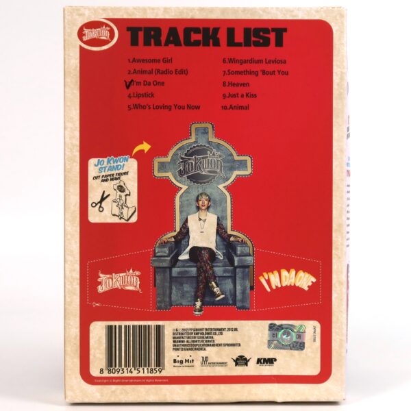 Jo Kwon - I'm Da One Album CD Promo K-Pop 2012 2AM Jokwon