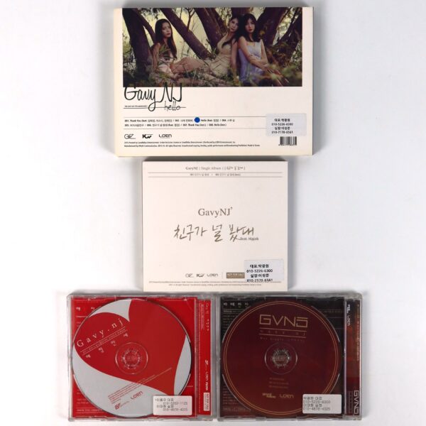 [BUNDLE DEAL] Gavy NJ Lot of 4 x Signed & Unsigned CD Album Single K-Pop