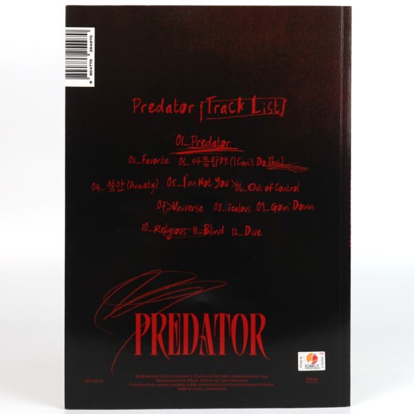Lee Gi Kwang - Predator [Burnt Ver] Album Signed Autographed Promo CD Beast 2023