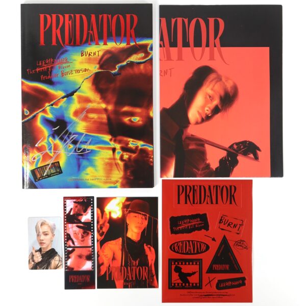 Lee Gi Kwang - Predator [Burnt Ver] Album Signed Autographed Promo CD Beast 2023