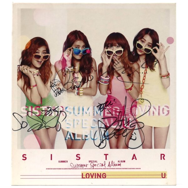 Sistar - Loving U Signed Autographed CD Summer Special Album Promo 2012 K-Pop