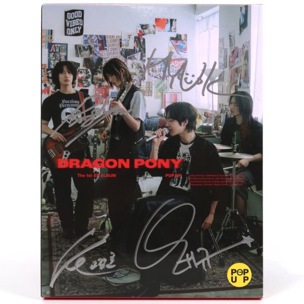 Dragon Pony - Pop Up 1st EP Album Signed Autographed CD Promo 2024 K-Pop K-Rock