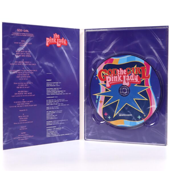 The Pink Lady - God Girl Signed Autographed Album Promo CD 2019 Girl Group K-Pop