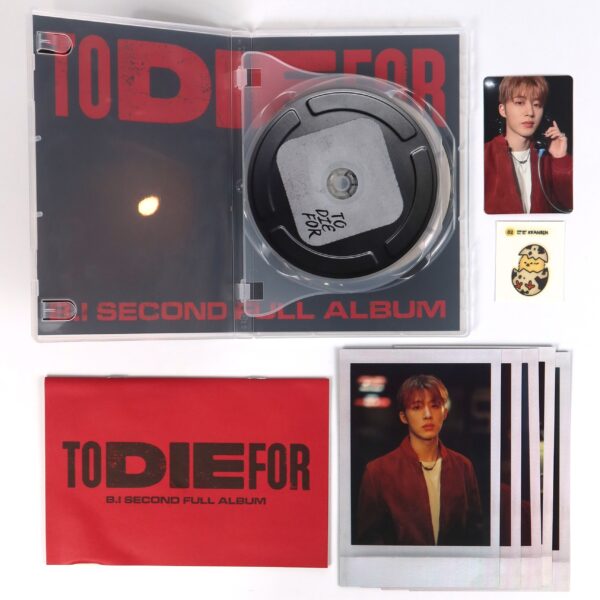 B.I - To Die For Signed Autographed Promo CD Album K-Pop 2023 iKon