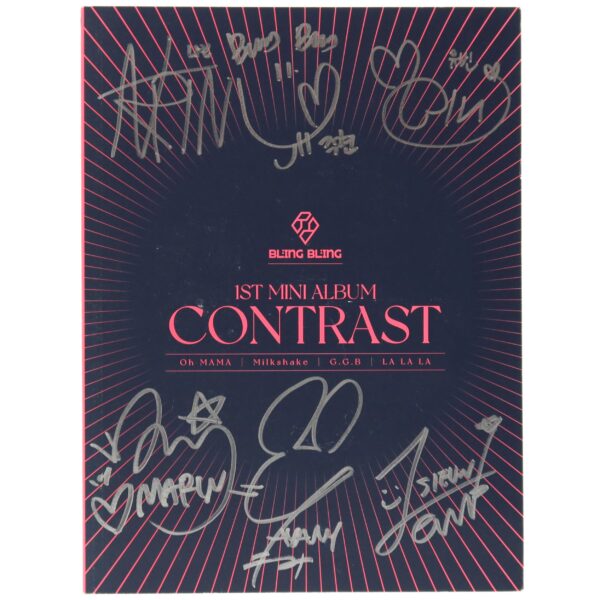 IMG_9604 Bling Bling - Contrast Signed Autographed CD Album Promo K-Pop 2021