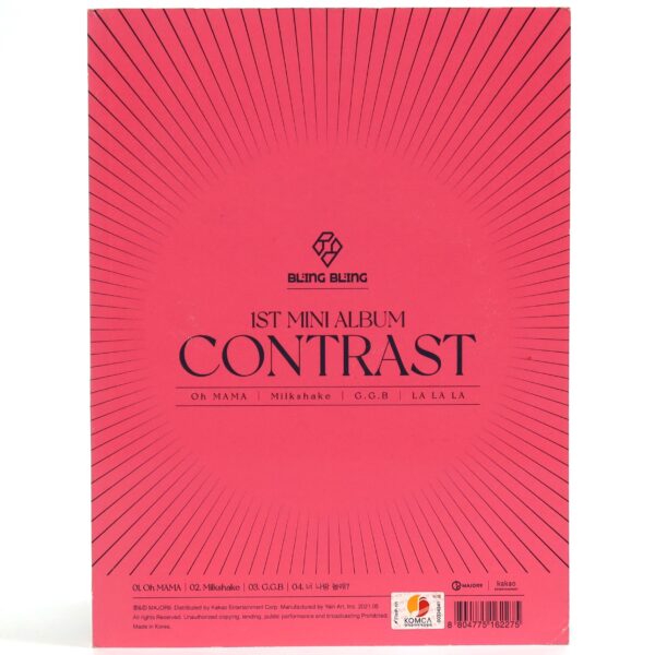 IMG_9605 Bling Bling - Contrast Signed Autographed CD Album Promo K-Pop 2021