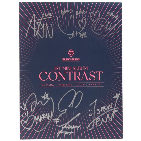 IMG_9608 Bling Bling - Contrast Signed Autographed CD Album Promo K-Pop 2021 2