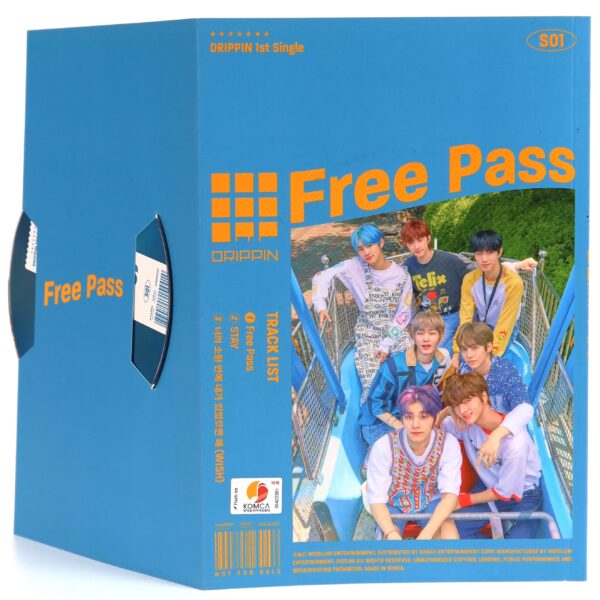 Drippin - Free Pass [A Ver.] Signed Autographed CD Single Album Promo K-Pop 2021