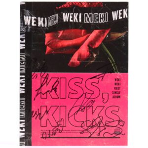 Weki Meki - Kiss, Kicks [Kiss Ver.] Signed Autographed CD Album Promo 2018 K-Pop