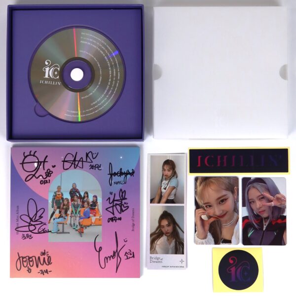 Ichillin' - Bridge of Dreams Signed Autographed CD Album Promo K-Pop 2022