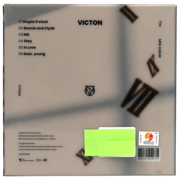 Victon - Chaos [Fate Ver.] Signed Autographed 7th Mini Album CD Promo 2022 K-Pop