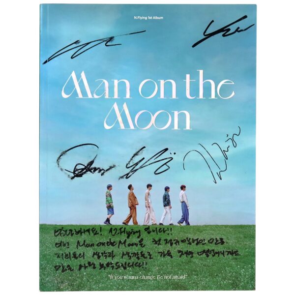 N.Flying - Man on the Moon Signed + Message CD Album Promo K-Pop 2021