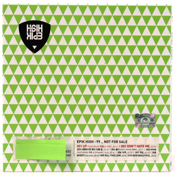 Epik High - 99 Signed Autographed CD Album Promo 2012 K-Pop Hip Hop