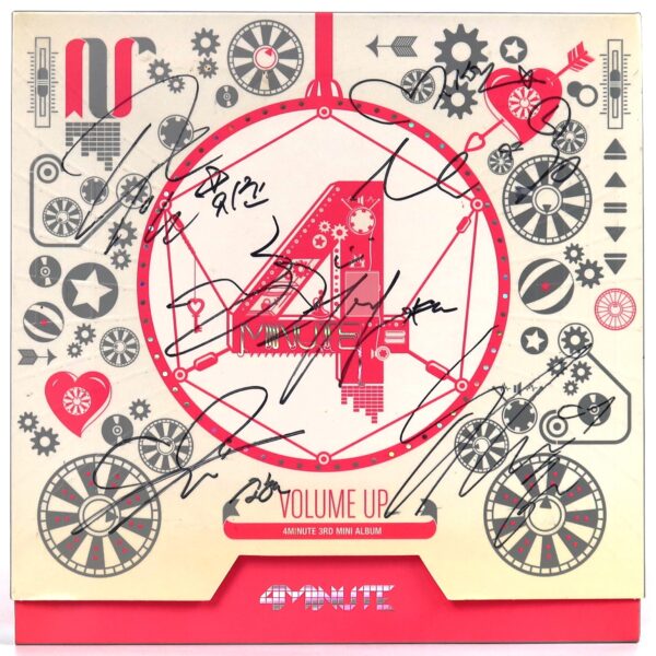 4Minute - Volume Up Signed Autographed Mini Album Promo CD 2013 2