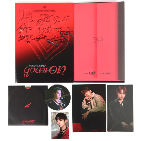 Younite - Youni On Signed Autographed CD 3rd EP Mini Album Promo 2022 K-Pop