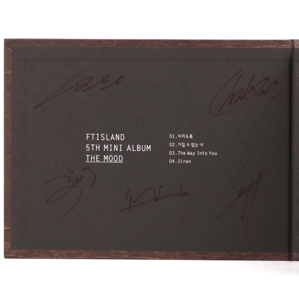 FTIsland - The Mood Signed Autographed CD Album Promo 2013 K-Pop