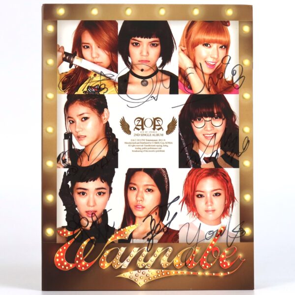 AOA - Wanna Be Signed Autographed CD Single Album K-Pop 2012 Wannabe