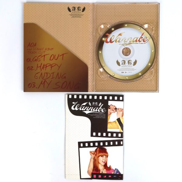 AOA - Wanna Be Signed Autographed CD Single Album K-Pop 2012 Wannabe