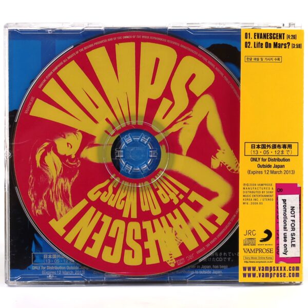 Vamps - Evanescent Korean CD Single Album Promo Korea OBI Japan