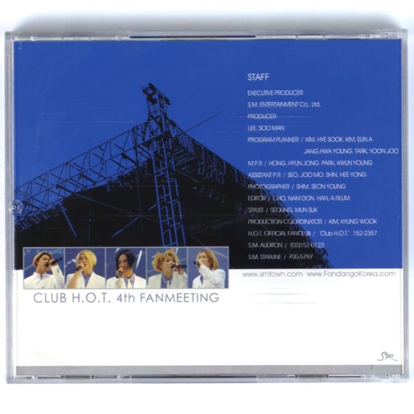 Club H.O.T. 4th Fanmeeting VCD Video CD Early K-Pop SM