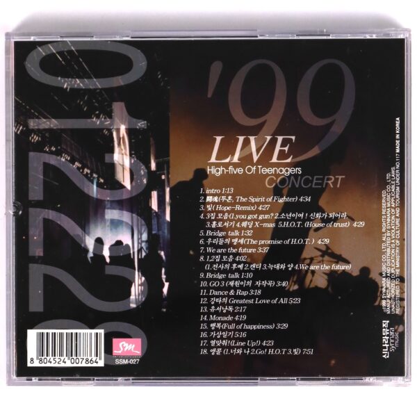 H.O.T - Live In Seoul Album CD Early K-Pop 1999 SM Greatest Hits Song Collection