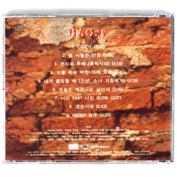 H.O.T - We Hate All Kinds Of Violence Album CD 90s K-Pop 1996 SM